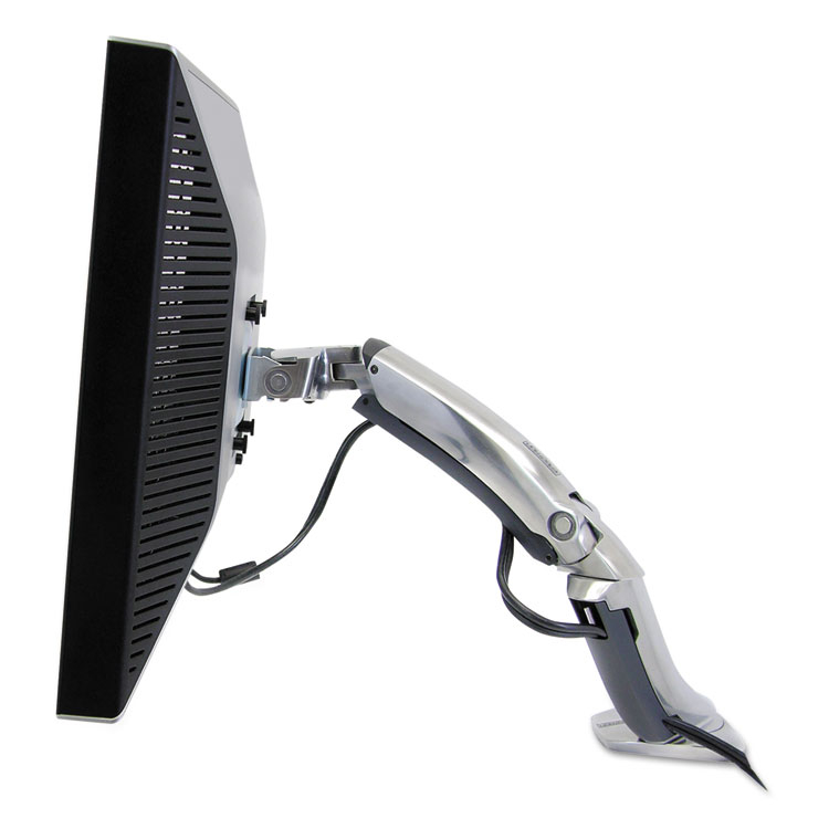 Ergotron Mx Desk Mount Arm For Monitors Up To 30" Polished Aluminum