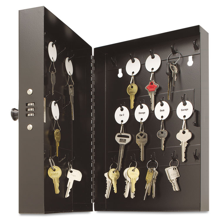 Steelmaster 28 Key Hook-style Combination Lock Black Key Cabinet 201202804