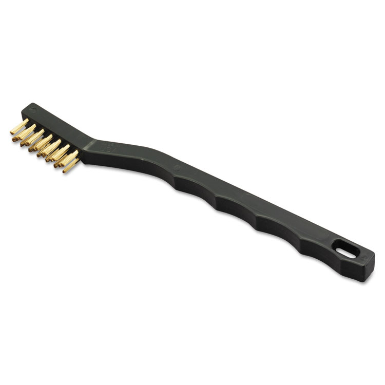 Magnolia Brush Brass-wire Cleaning Brush Black Pack Of 36