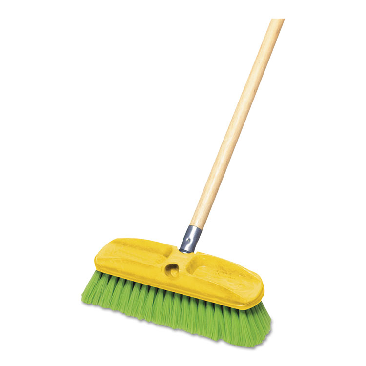 Rubbermaid Commercial 10" Synthetic-fill Wash Brush Green