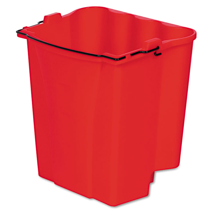 Rubbermaid Commercial 14.125" H X 14.125" W Bucket 18 Qt. Red