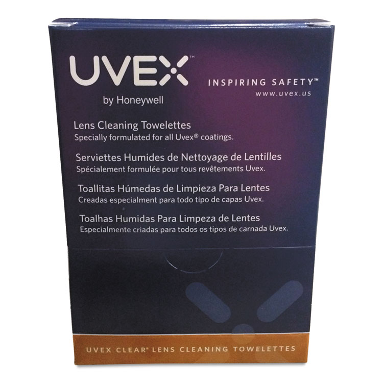 Uvex Lens Cleaning Moistened Towelettes 100/pack