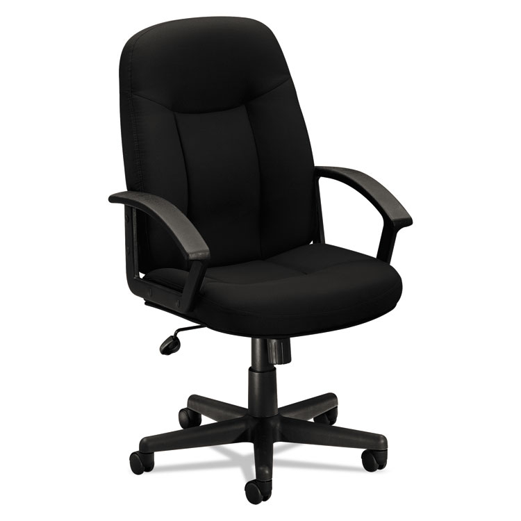 Basyx Vl601 Fabric Mid-back Executive Chair Black