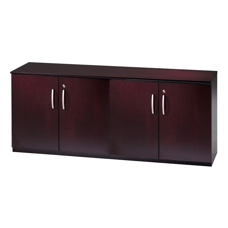 Mayline Vlcw 72" W Low Wall Cabinet With Wood Doors